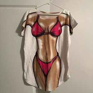 Hilarious Vintage swimsuit shirt can fit small to large